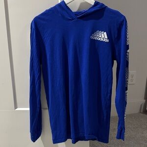 Adidas Royal Blue Hoodie with Logo